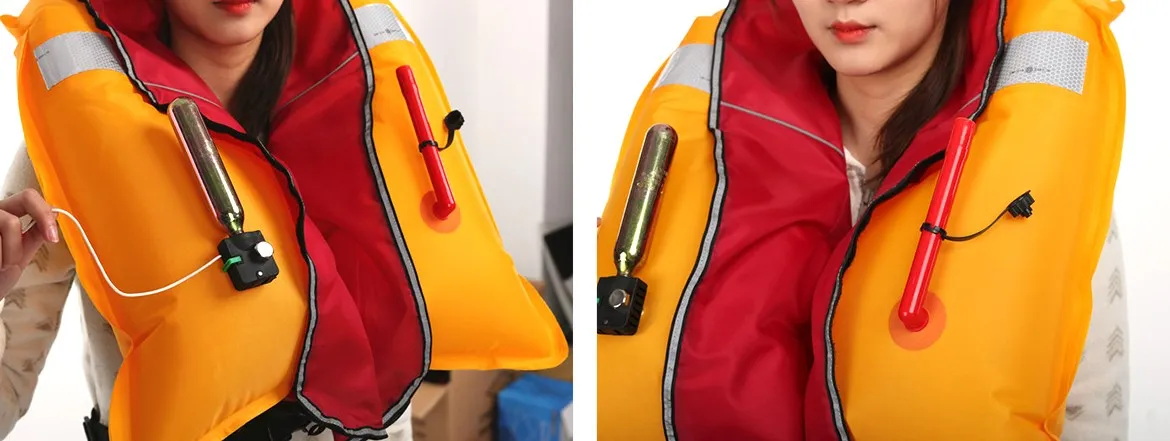 2Manual inflatable life jacket
