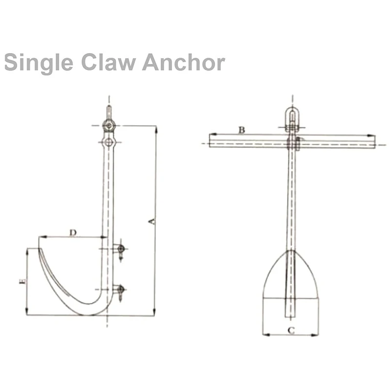 Sketch of Single Claw Anchor